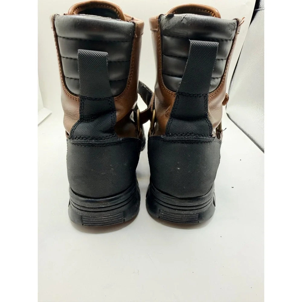 Polo Ralph Lauren Conquest Hi III Boots Mens 10D Brown Leather Duck Boots